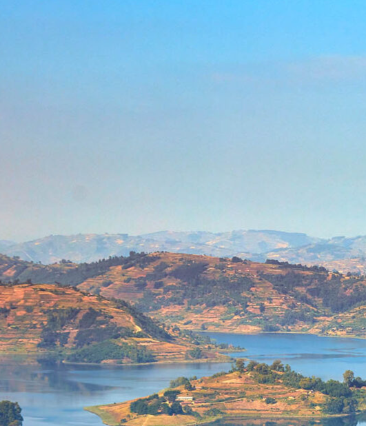Scenic landscapes in Uganda